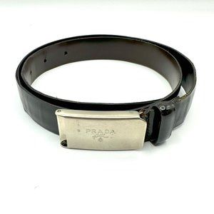 Prada Skinny Leather Belt - Size 70